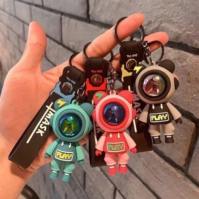 Cute Astronaut Cartoon Chain Keyring (1 pc)